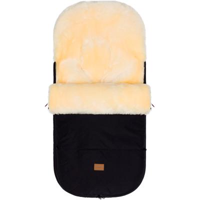 Fußsack FILLIKID "Makalu, Lammfellfußsack", Kinder, schwarz, Polyester, Fußsäcke Fußsack