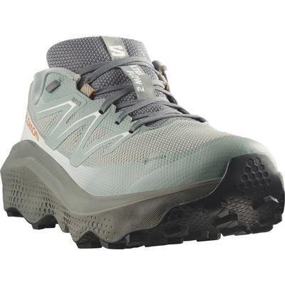 Trailrunningschuh SALOMON "ULTRA FLOW 2 GTX", Herren, Gr. 46, grün milieu, sedona sage, nugget, Synthetik, Textil, Schuhe, wasserdicht