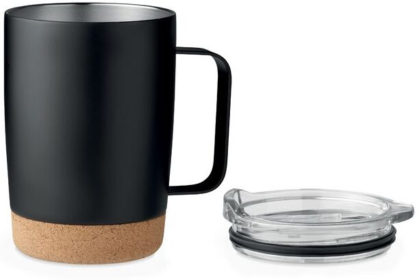 Gobelet isotherme personnalisable double paroi RUBY noir