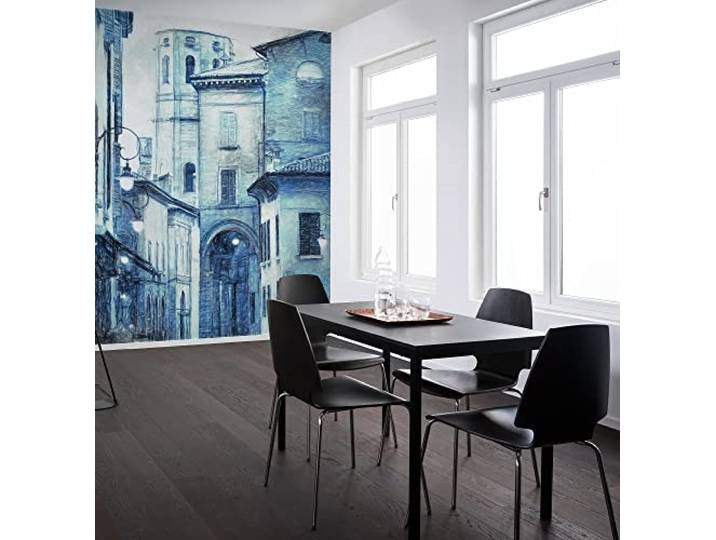 Komar Vlies Fototapete - Emilia - Größe: 200 x 250 cm (Breite x Höhe) - Tapete, Design, Wohnzimmer, Wanddekoration, Schlafzimmer, Kleinstadt, Stadt, Idyll, Italien - LJX4-019
