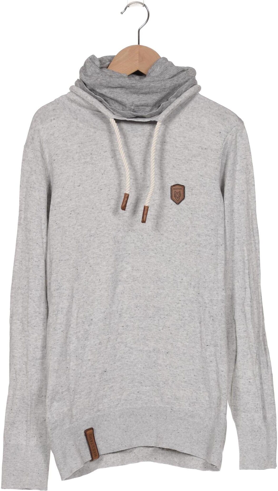 Naketano Herren Pullover, Grau, Gr. S, Baumwolle - Second Hand