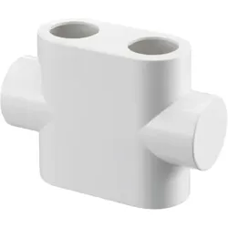 Oventrop Design Abdeckung 1184095 "Multiblock T" ,Durchgangsform, weiß