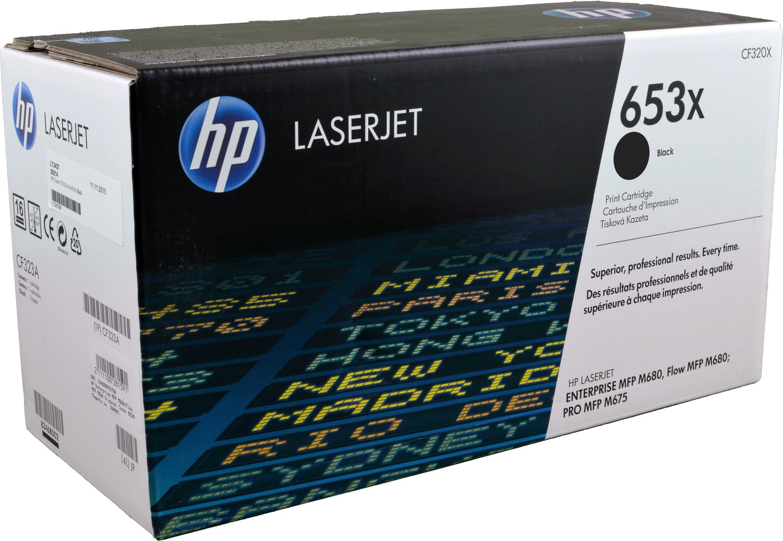 HP 653X zwarte LaserJet tonercartridge CF320X