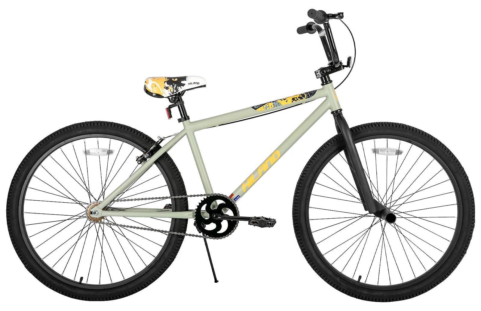 BMX Kinderfahrrad - Freestyle BMX 61 cm Laufräder - Stahlrahmen und Gabel - Aluminiumfelgen - 2 Pegs - vordere Caliperbremse, hintere V-Brake - Grau