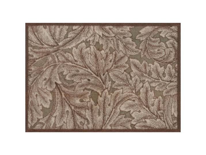 wash+dry Fussmatte Acanthus Brown, Beige, Blätter, rechteckig, 60x85 cm, rutschhemmend, pflegeleicht, Teppiche und Böden, Schmutzfangmatten, Fußmatten
