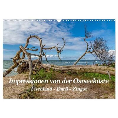 Impressionen von der Ostsee Fischland-Darß-Zingst (Wandkalender 2027 DIN A3 quer), CALVENDO Monatskalender