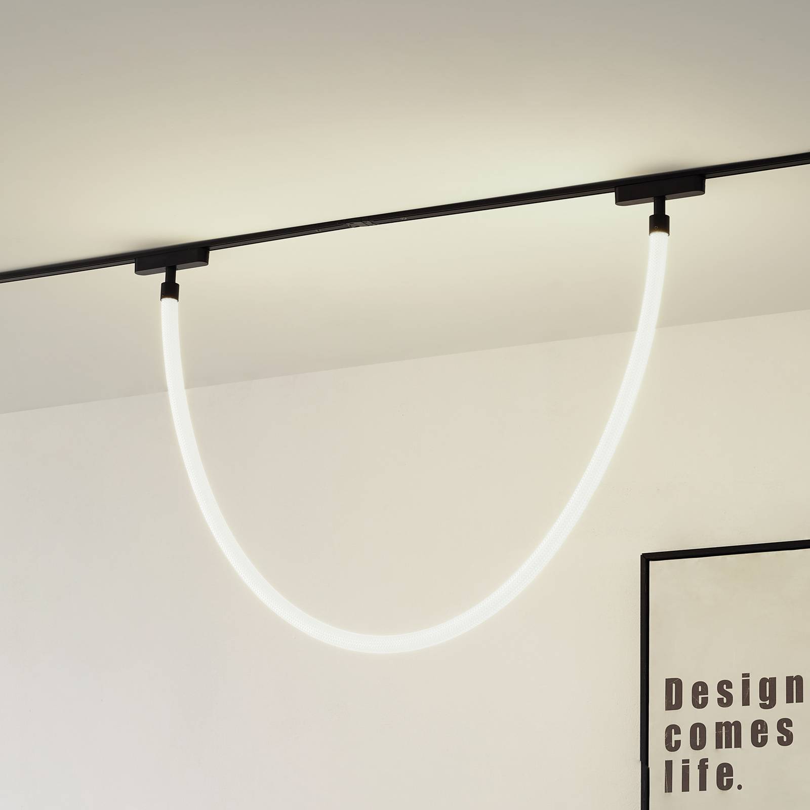 LED Deckenlampe Lumaro 48V Lindby, dimmbar, weiß / opal, für Wohn- / Esszimmer, Textil / Stoff / Seide, Modern, LED Deckenleuchte