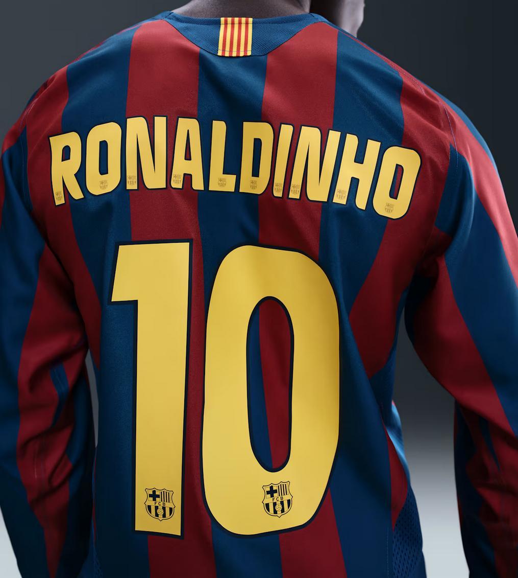 FC Barcelona RONALDINHO #10 Reissue Fußballtrikot Home Shirt 05/06 Nike Gr. XL