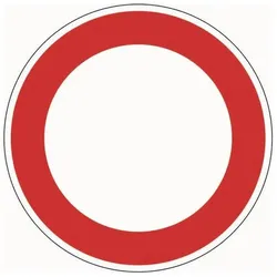 Magni, Sicherheitskennzeichnung, VKZ.250 Ronde 600mm Durchfahrt Verboten RAL-Gütezeichen Folie RA2