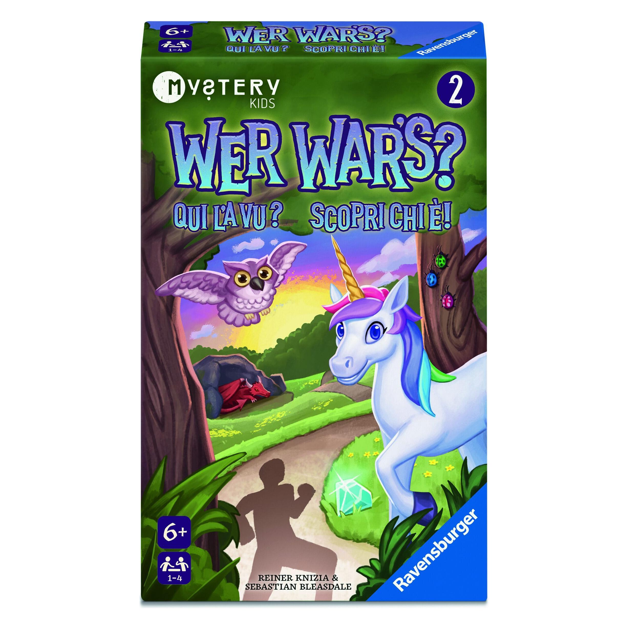 Ravensburger Wer war's Mystery Kids 2: Im Zauberwald (Deutsch, Französisch, Italienisch, 1 - 4 Spieler) (24929)
