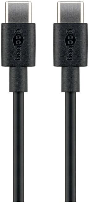Goobay Câble de synchronisation et charge USB-C 1 m noir 66318 ; Wentronic (66318)