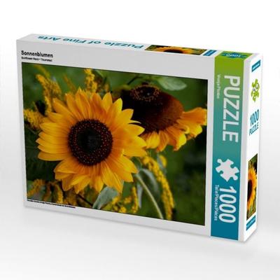 CALVENDO Puzzle Sonnenblumen | 1000 Teile Lege-Größe 64x48cm Foto-Puzzle für glückliche Stunden