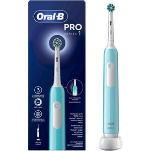 Oral-B Elektrische-Zahnbürste Pro Series 1, blue, Cross Action, 3 Putzmodi, mit 1 Aufsteckbürste