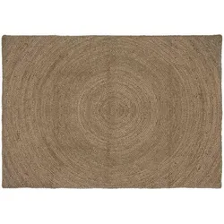 vidaXL Bereichsteppiche Rechtwinklig Grau 120 x 170 cm Jute