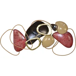 möbel direkt online Wanddekoobjekt 105 cm breit rot/gold/schwarz