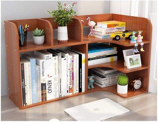 WAN Boekenplank Bureau Opbergrek Hout Naturel - 80 cm
