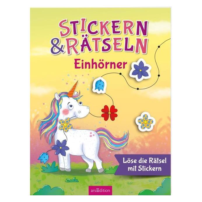 Ars Edition Stickern & Rätseln ab 3: Stickern & Rätseln - Einhörner (300 Sticker) (46533140)