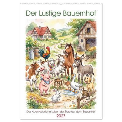 Der Lustige Bauernhof (Wandkalender 2027 DIN A2 hoch), CALVENDO Monatskalender
