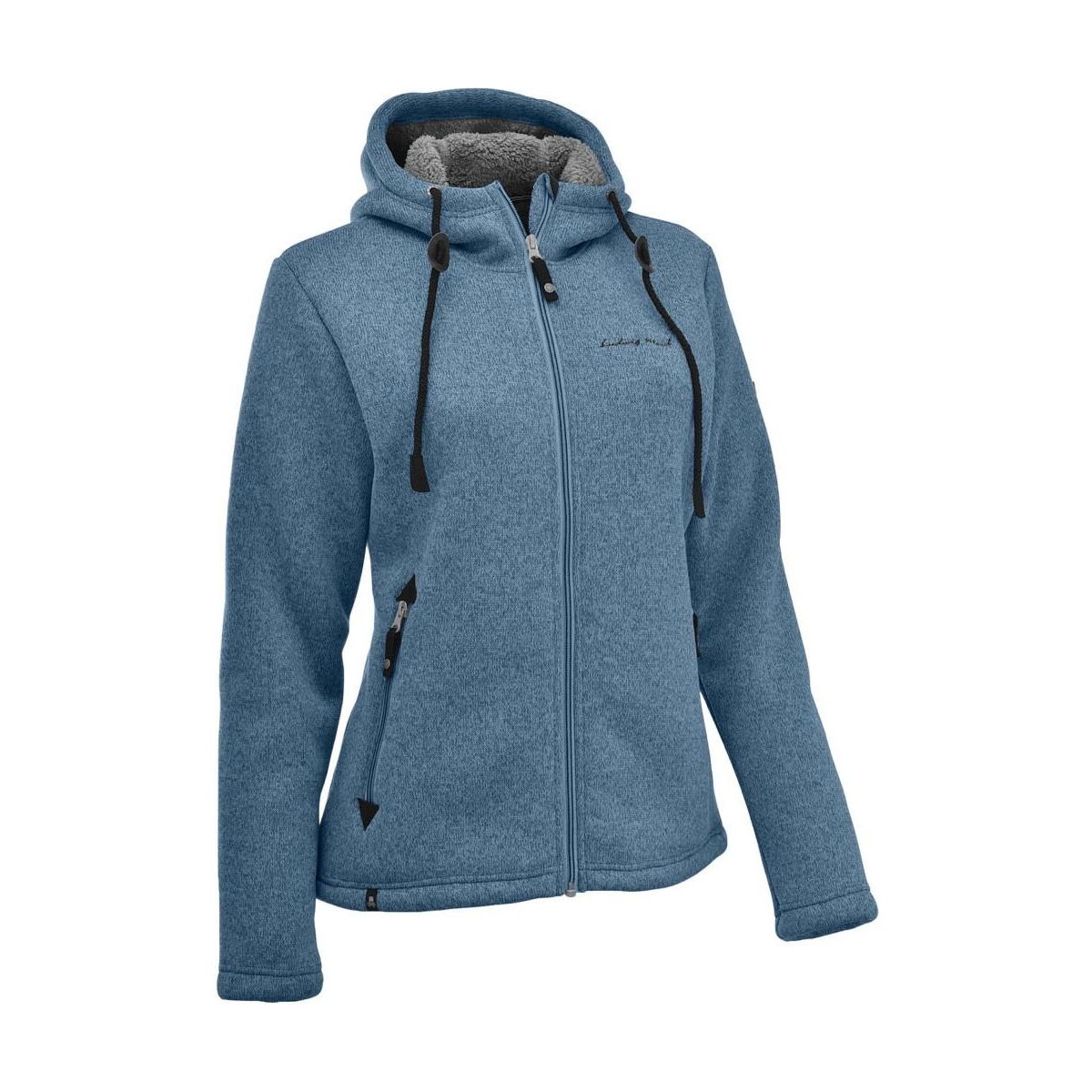 MAUL Sport Chieming - Strickfeecejacke m. Kap. himmelblau (79) 40 5213200202-79-40