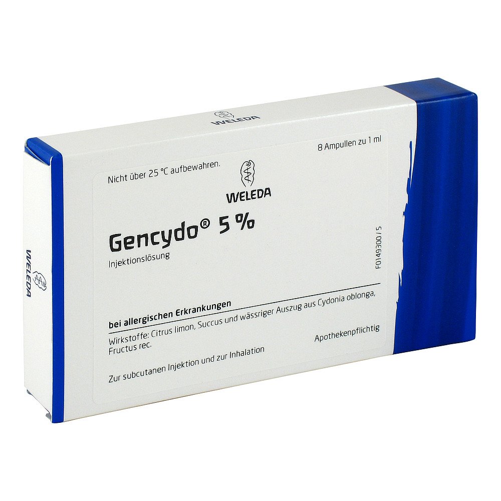 WELEDA AG Gencydo 5% Injektionslösung 01622778