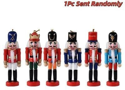 Inspired Finds Mini Nutcracker Ornaments 4.72in Christmas Desktop Decor Doll Pendant Set 1pc Random