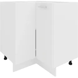 VCM, Regal, Eckschrank Küchenschrank Küchenunterschrank Küche Unterschrank Küchenmöbel Esilo (76 x 76 x 82 cm)
