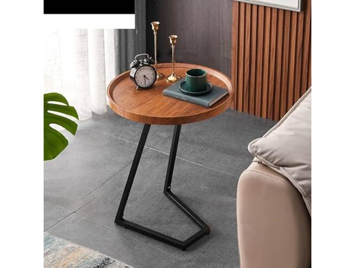JIiopCFegh for Schlafzimmer & Sofa – Funktionaler Snacktisch for gemütlichen(50cm,Natural)
