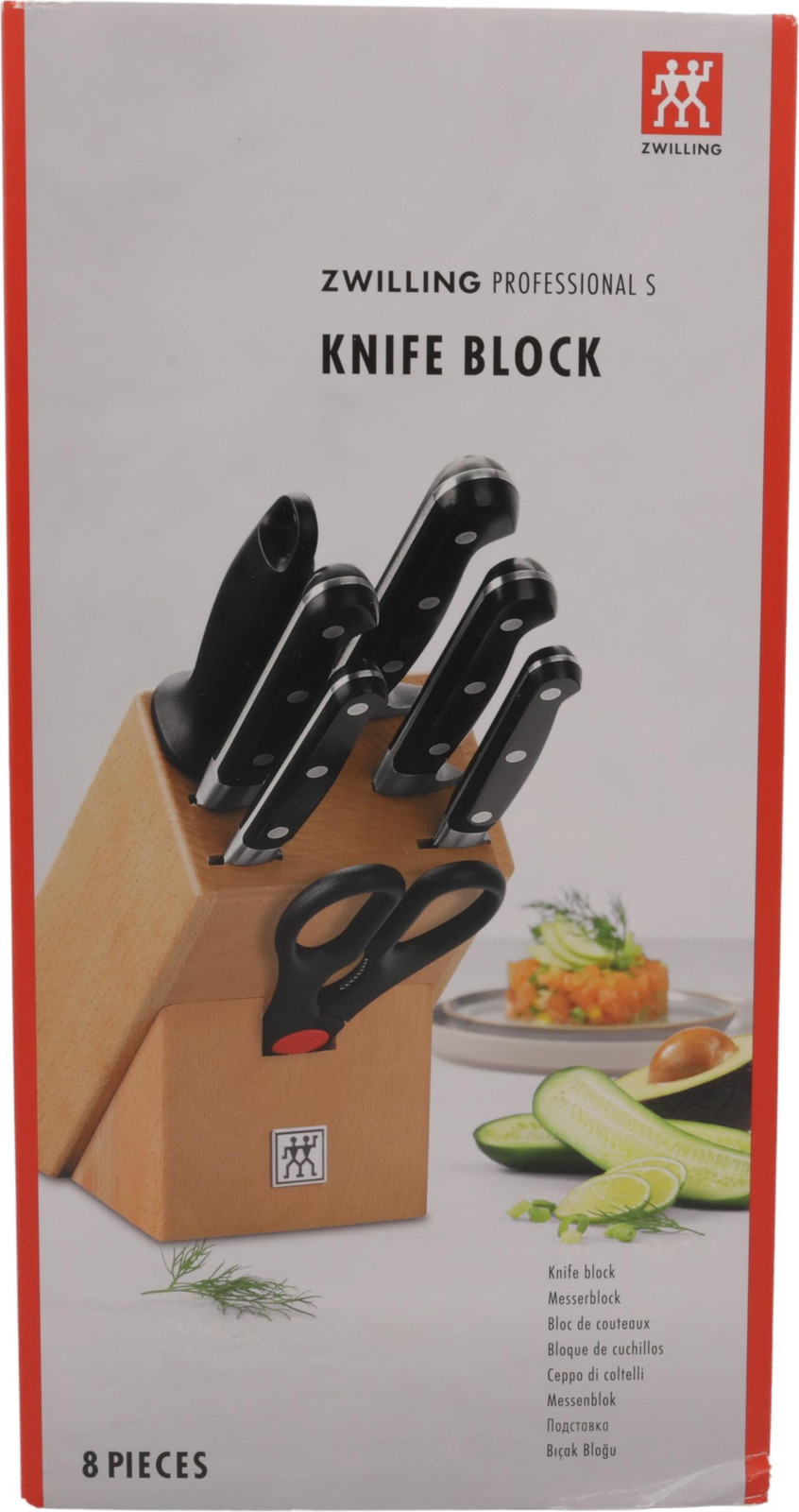 Zwilling Professioneel Messenblok, 8-delig, Natuurlijk