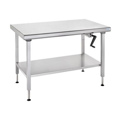 Tournus Ergonomix - manuell höhenverstellbarer Arbeitstisch auf Füßen Abmessung: 1200 x 700 x 800-1100mm