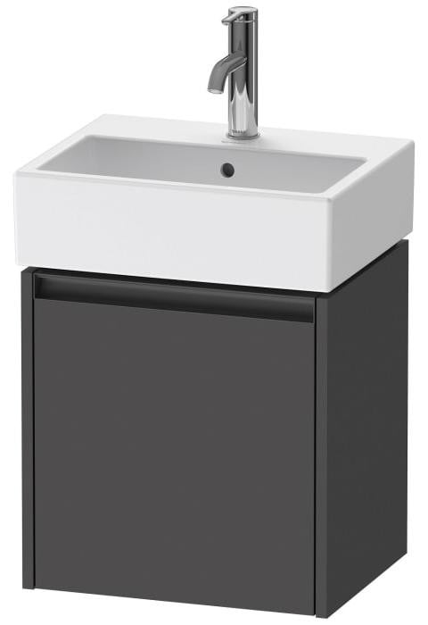 Duravit Ketho.2 wastafelonderkast voor wandmontage met 1 deur en links draaiend scharnier