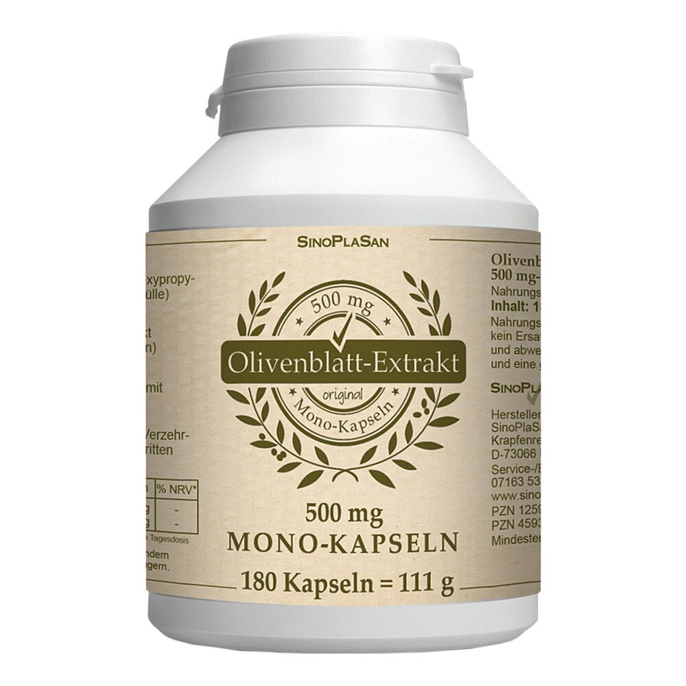SinoPlaSan GmbH Olivenblatt-extrakt 500 mg Mono-kapseln 12597167