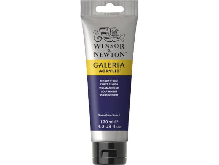 Winsor & Newton 2131728 Galeria acrylverf, hoge pigmentatie, lichtecht en verouderingsbestendig, romige vloeiende consistentie - 120ml Tube, Winsor Violet