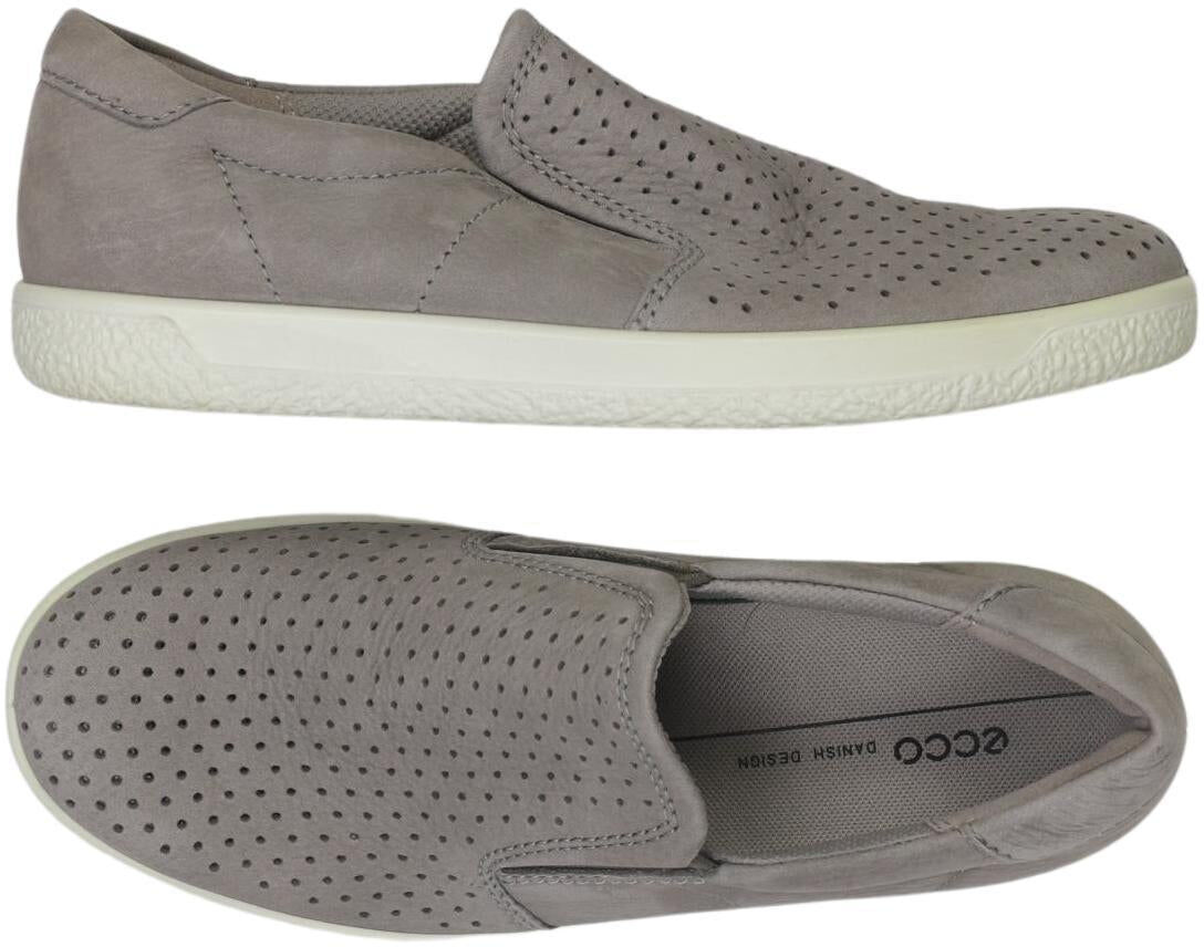 Ecco Damen Halbschuh, Grau, Gr. EU 37, Leder - Second Hand