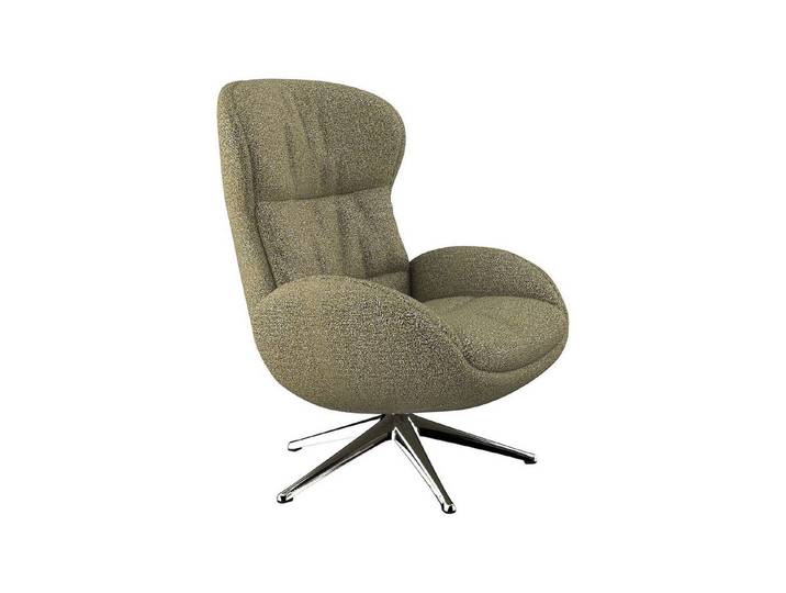 FLEXLUX Relaxsessel Haze, hervorragender Komfort, Alu Fuß, organisches Design, ergonomisch (Fernsehsessel), Rückenteilverstellung, drehbar, Fuß Alu