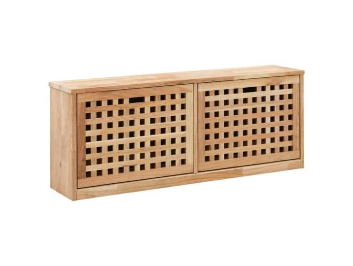BLL Banc de rangement de chaussures 94x20x38cm Bois massif de noyer 7466810773320