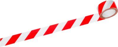 Warn-Klebeband, rot/weiß, 6 Rollen