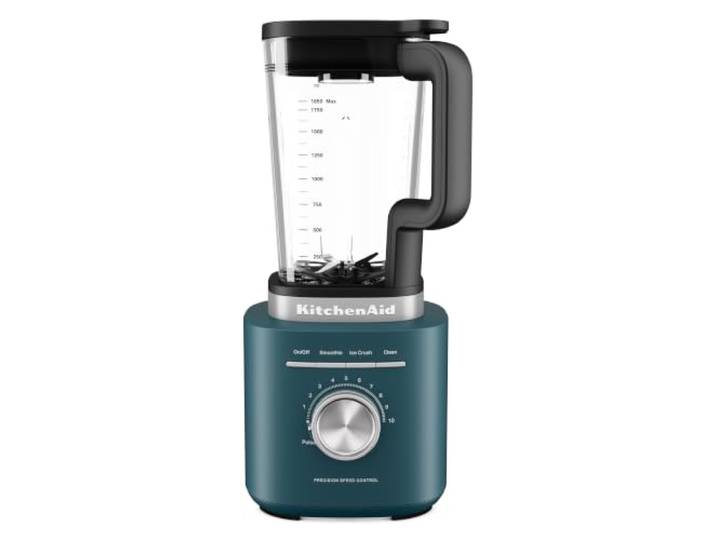 KitchenAid 5KSB2071 Pure Power Standmixer, 1,85 L 1200 W, Glasbehälter, 10 Geschwindigkeitsstufen, asymmetrische Edelstahlklingen, Reinigungszyklus, Agave