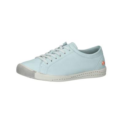 Sneaker SOFTINOS "softinos Sneaker Leder", Damen, Gr. 39, Leder, blau (hellblau), Schuhe Sneaker