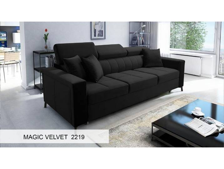 Best for Home Schlafsofa SIMON Schlafsofa mit Magicvelvet-Stoff – Stilvoll, bequem & funktional, Schlafsofa 1 Teile, Schlaffunktion, Relaxfunktion, moderner Magicvelvet-Bezug