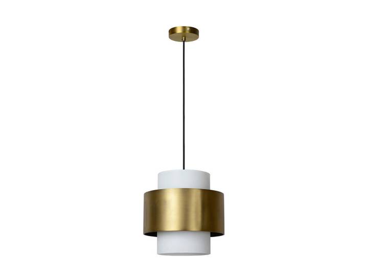 Lucide Pendelleuchte Firmin, Glas, zylindrisch, 30x150x30 cm, RoHS, Reach, Europäischer Sicherheitsstandard, höhenverstellbar, beliebig kürzbar, Lampen & Leuchten, Innenbeleuchtung, Hängeleuchten, Pendelleuchten