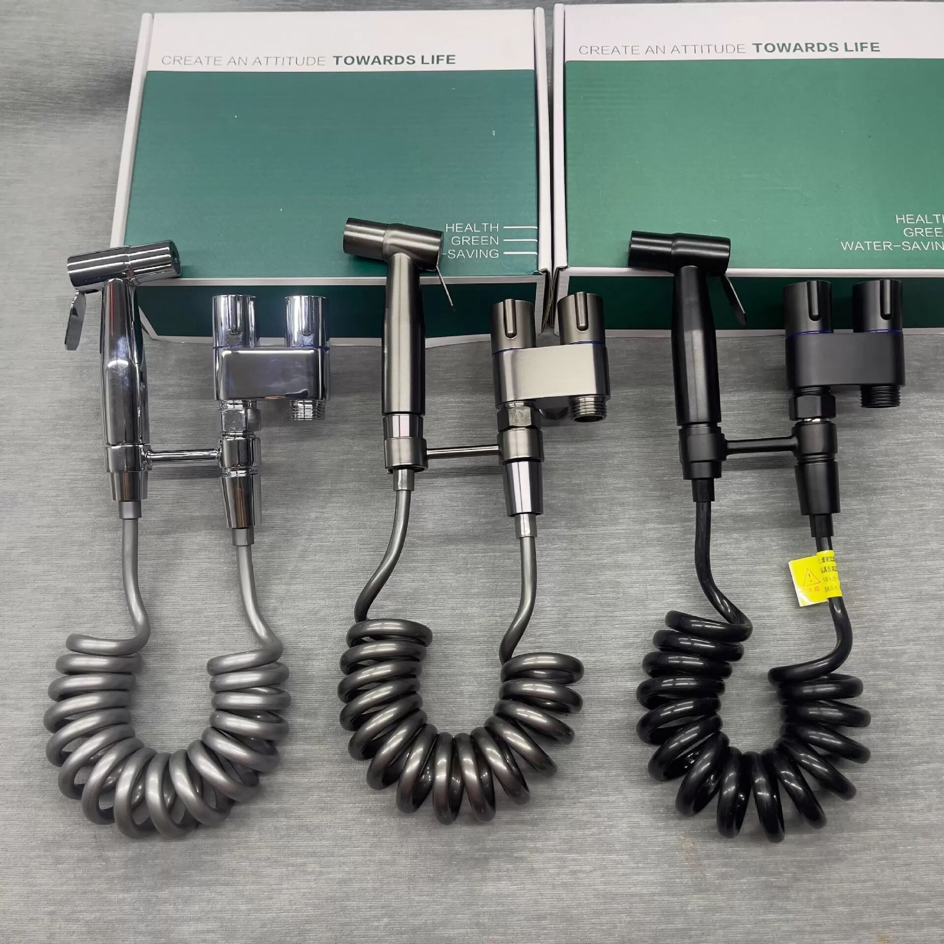 INF Edelstahl-Sprühgerät 06-G1/2 - Verbesserte Reinigung Silber