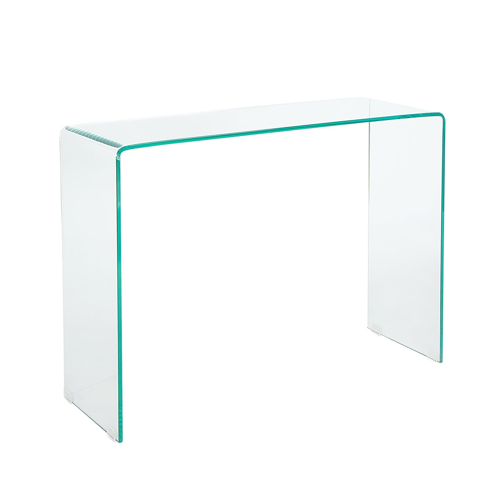 riess-ambiente Konsolentisch FANTOME - 100cm transparent Schreibtisch Ganzglastisch