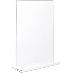 T-Aufsteller, Hochformat, bruchfest, PET A6, transparent