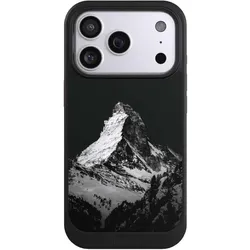Nivocase Hülle für Apple iPhone 17 Pro Handyhülle NIVOcore Case Schwarz Alpspitze Berg Schnee (Apple iPhone 17 Pro), Smartphone Hülle, Schwarz