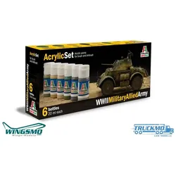 Italeri Acryl Set WWII Militär Alliierte Armee 0440