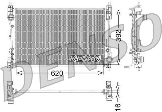 Denso Kühler, Motorkühlung Drm09115 Für Fiat Alfa Romeo