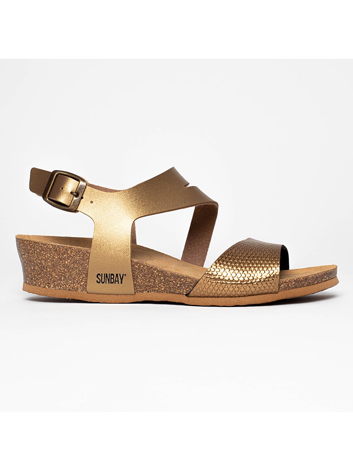 Sunbay Keilsandaletten "Cresta" in Gold - 38