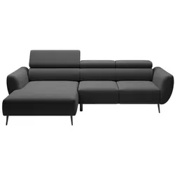 Ecksofa Alisson Stoff Black