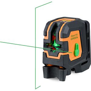 geo-FENNEL Kreuzlinienlaser 541250, Geo1X-GREEN, grüner Laser, selbstnivellierend, mit Batterie und Halterung