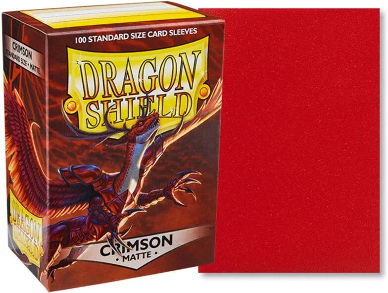 Dragon Shield - Standard Sleeves - Matte Crimson (x100)